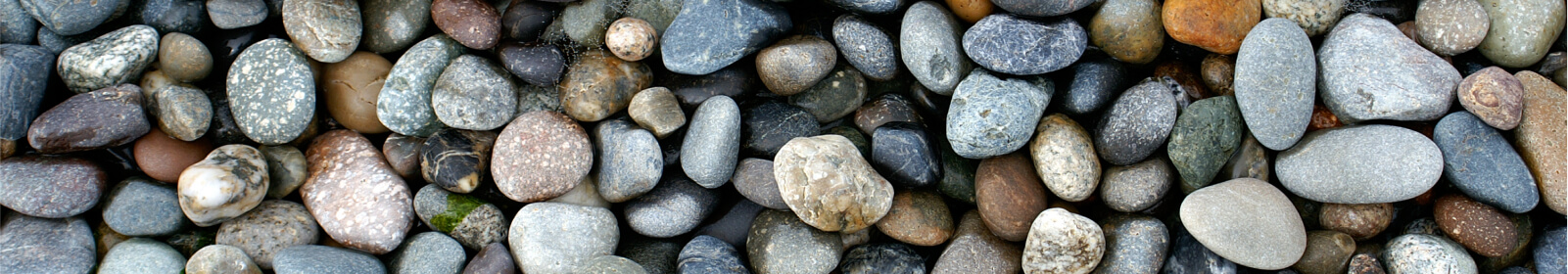 Natural colored pebbles