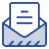 Envelope with mail icon illustration